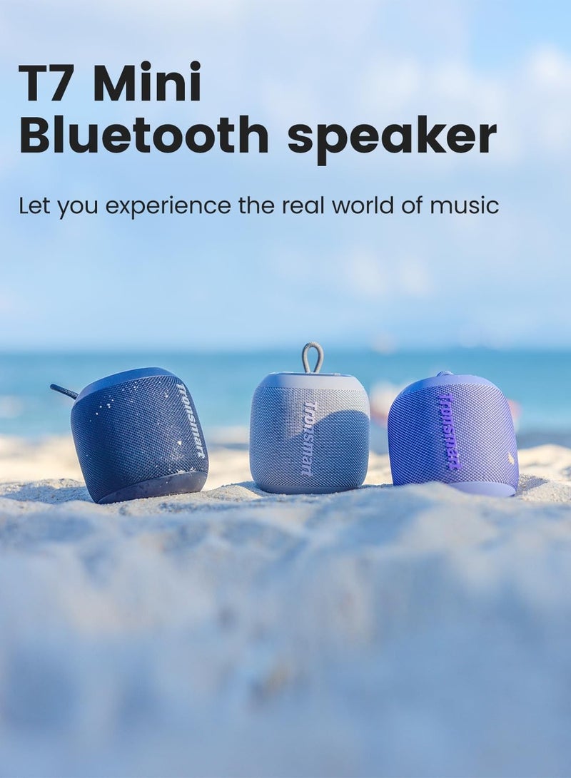 Tronsmart T7 Mini Portable Bluetooth Speaker 5.3, 15W, 18 Hours Playtime, 360° Stereo Sound, IPX7 Waterproof, for Home, Outdoor, Travel (Grey) - Image 3