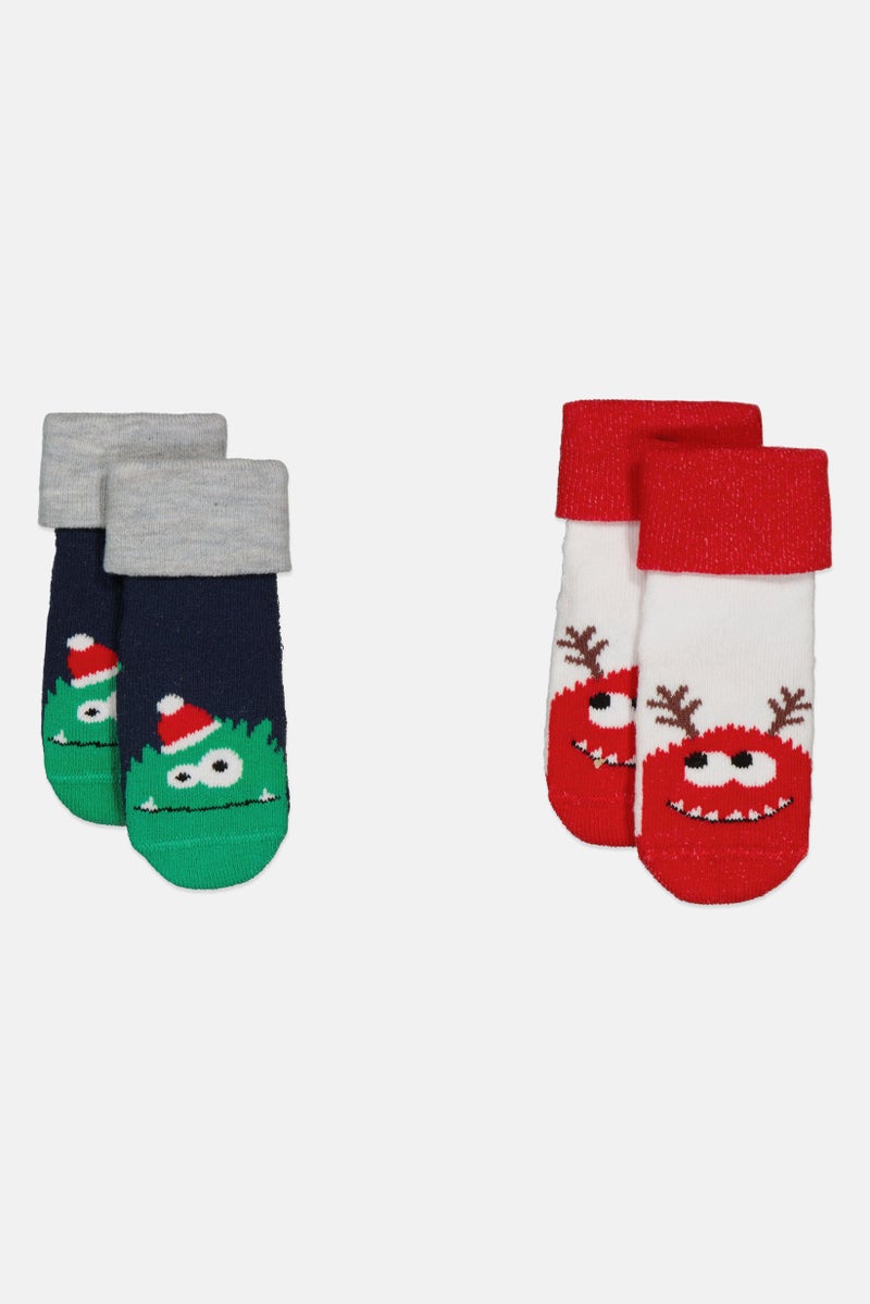 Lefties Toddlers Girl 2 Pairs Textured Socks, Multicolor - Image 4