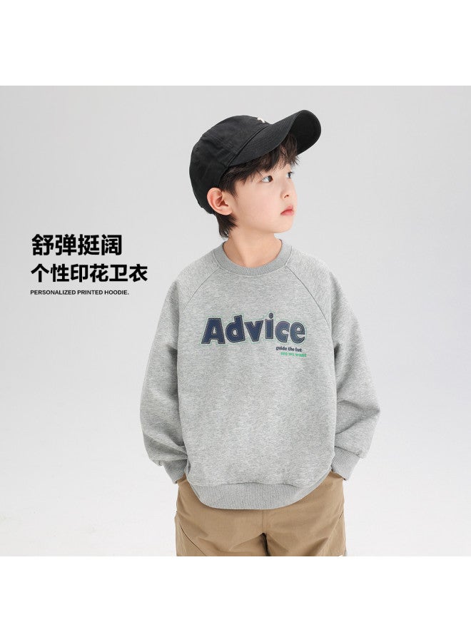 Zuoxi Boys' Hoodies Spring/fall Kids' Top Loose Fit Sporty Casual Thin Outerwear Stylish Unisex Big Kids' Clothing - Image 2