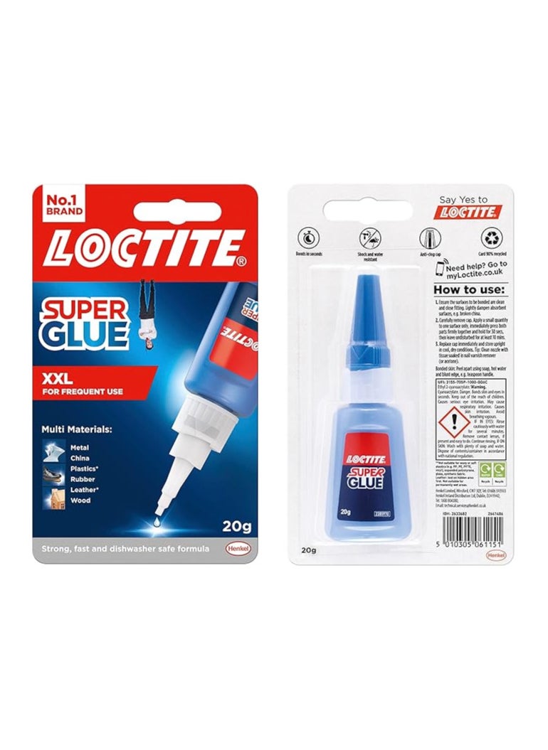 Loctite - Loctite Super Glue 20g, All Purpose Adhesive for Repairs, Super Strong Clear Glue for Various Materials, Superglue for Precise Repairs, 1 x 20 g - Image 1