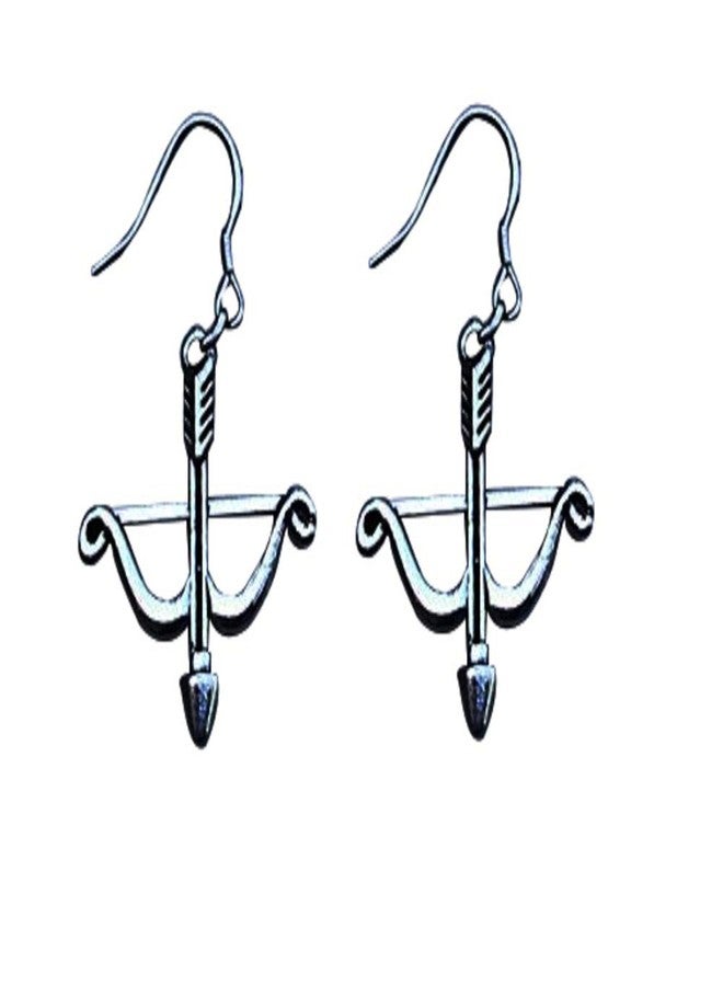 Sportybella Archery Earrings- Bow and Arrow Charm Dangle Earrings, Archery Jewelry, Gift For Women, Teens - Image 1