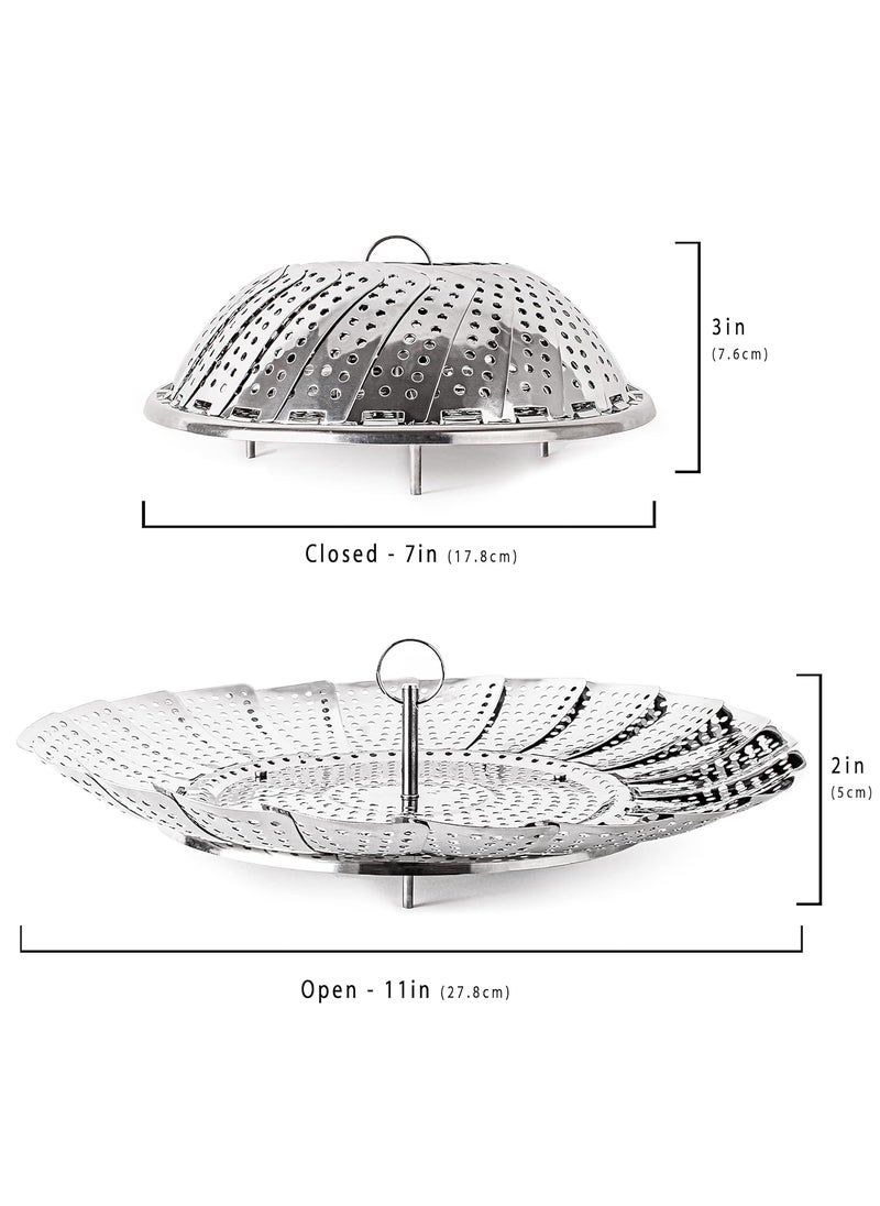 Berghoff BergHOFF Stainless Steel Steamer Basket, Silver  - Image 3