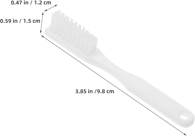 Short Handle Prison Toothbrush 100 Pack Soft Bristles Thumbprint Grip Adult Correctional Facility Travel - Image 5