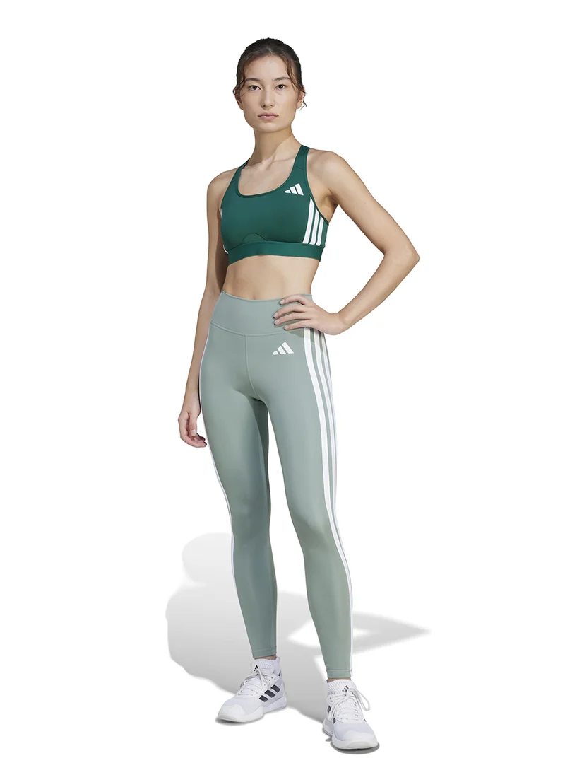 Adidas 7/8 Optime Essential 3 Stripe Leggings