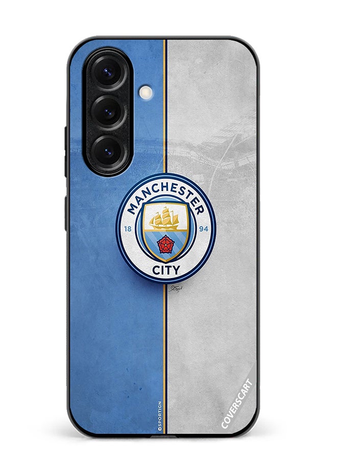 Protective Case Cover For Samsung Galaxy S25 Plus Manchester City Design Multicolour