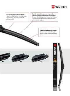 Techmaster وِرث فولفو S60 بعد 2010-2021 ماسحات جميع المواسم مجموعة 2 قطعة 650 مم + 500 مم  - Image 1