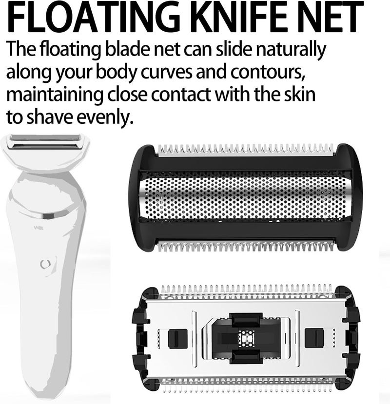 LinMei 2PCS BG2000 Replacement Foil Head Compatible with Bodygroom Series 7000 (BG7030/BG7040), 5000 (BG5025) & 3000 – Hypoallergenic Wet/Dry Shaving System - Image 4