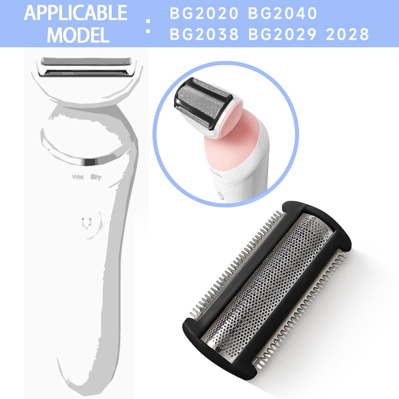 LinMei 2PCS BG2000 Replacement Foil Head Compatible with Bodygroom Series 7000 (BG7030/BG7040), 5000 (BG5025) & 3000 – Hypoallergenic Wet/Dry Shaving System - Image 3
