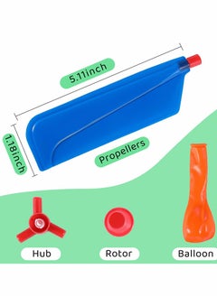 KASTWAVE Balloon Helicopter, Balloon Flying Toy, 5-Pack Multicolor Outdoor Flying Toys, Birthday Party Decorations Supplies, Gift for Boys Girls Outdoor Sport Scientific Educational, Family Playing Outdoors  - Image 5