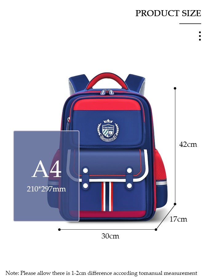 DUNISO Kids School Backpack, Large Capacity Backpack for Boys, Lightweight Schoolbag for Teen Boys Bookbag with Compartments Reflective Strip, Watrer Resistant Bookbag for Elementary Primary School - Image 2