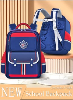 DUNISO Kids School Backpack, Large Capacity Backpack for Boys, Lightweight Schoolbag for Teen Boys Bookbag with Compartments Reflective Strip, Watrer Resistant Bookbag for Elementary Primary School  - Image 1