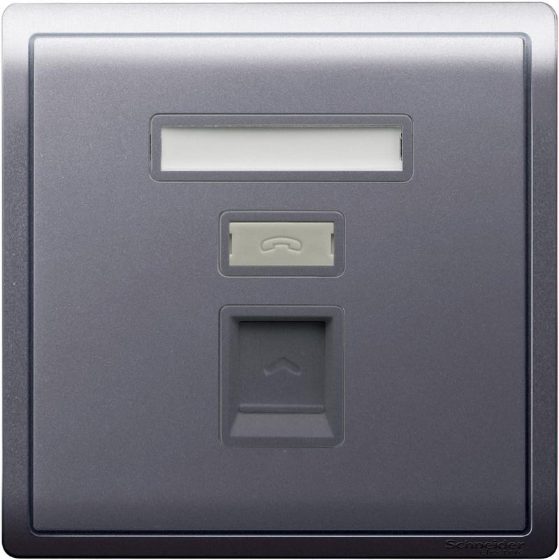 Schneider Electric Pieno 1 Gang Telephone Socket - Image 1