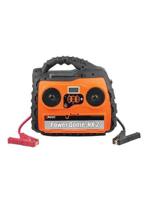 12V 600Amps Power Dome NX2 Jump Starter with Indicator Lights Orange and Black 2485-9