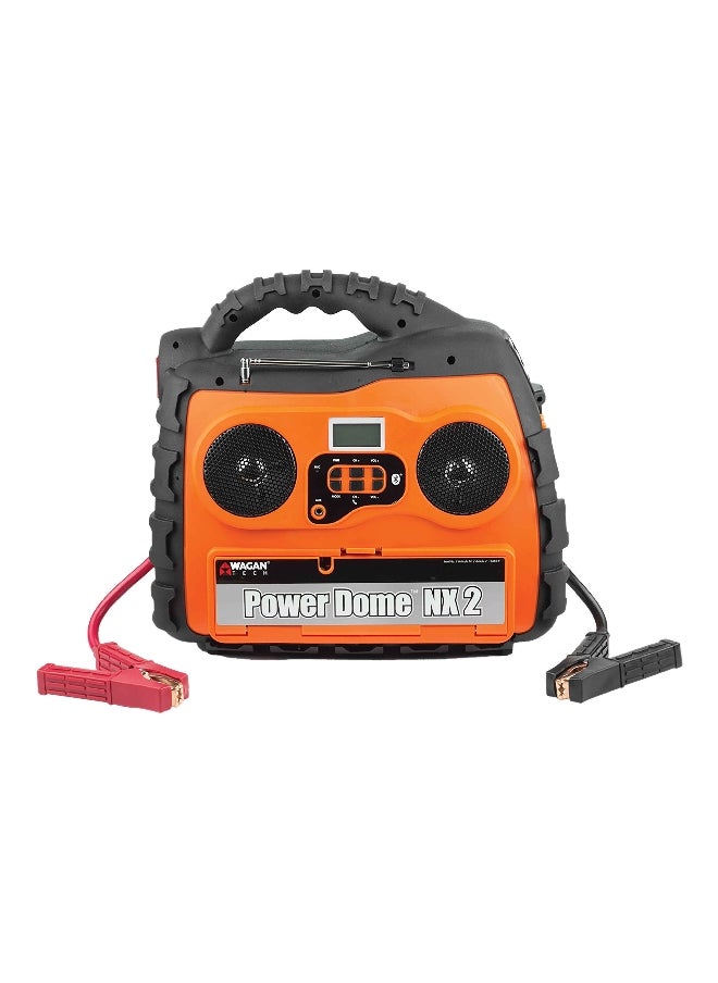 12V 600Amps Power Dome NX2 Jump Starter with Indicator Lights Orange and Black 2485-9