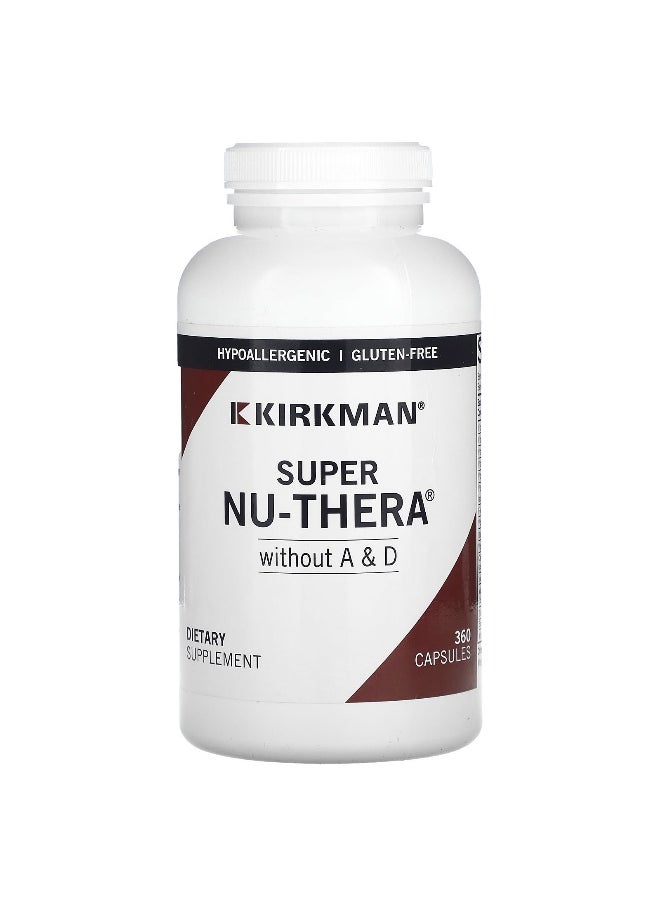 Kirkman Labs - Kirkman Labs, Super Nu-Thera Without A& D, 360 Capsules - Image 1