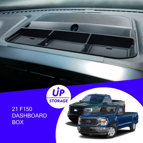 XXCIWP 2024 2023 F150 Center Console Dash Storage Tray for 2021 2022 2023 2024 Ford F150 Dash Center Console Tray Ford F150 2022 Accessories F150 Dashboard Storage Organizer Sunglass Holder 2023 F150 - Image 2