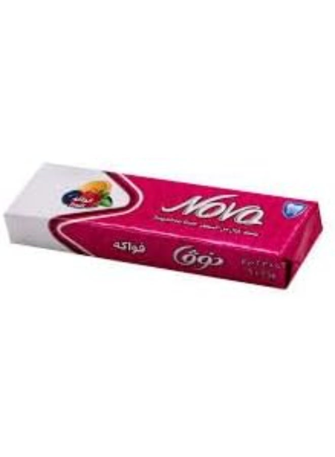 Nova Gum Fruits – Chewy Fruit-Flavored Gum, Pack of 12 – Sweet & Refreshing Snack for Kids and Adults - Image 3
