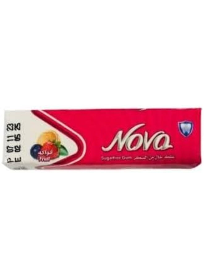 Nova Gum Fruits – Chewy Fruit-Flavored Gum, Pack of 12 – Sweet & Refreshing Snack for Kids and Adults - Image 4