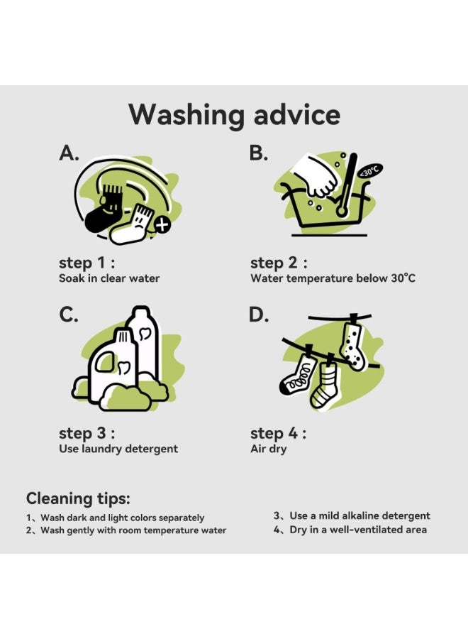 جوارب نسائية من القطن، 3 أزواج، ناعمة وقابلة للتنفس، ألوان وتصاميم متنوعة - Image 4