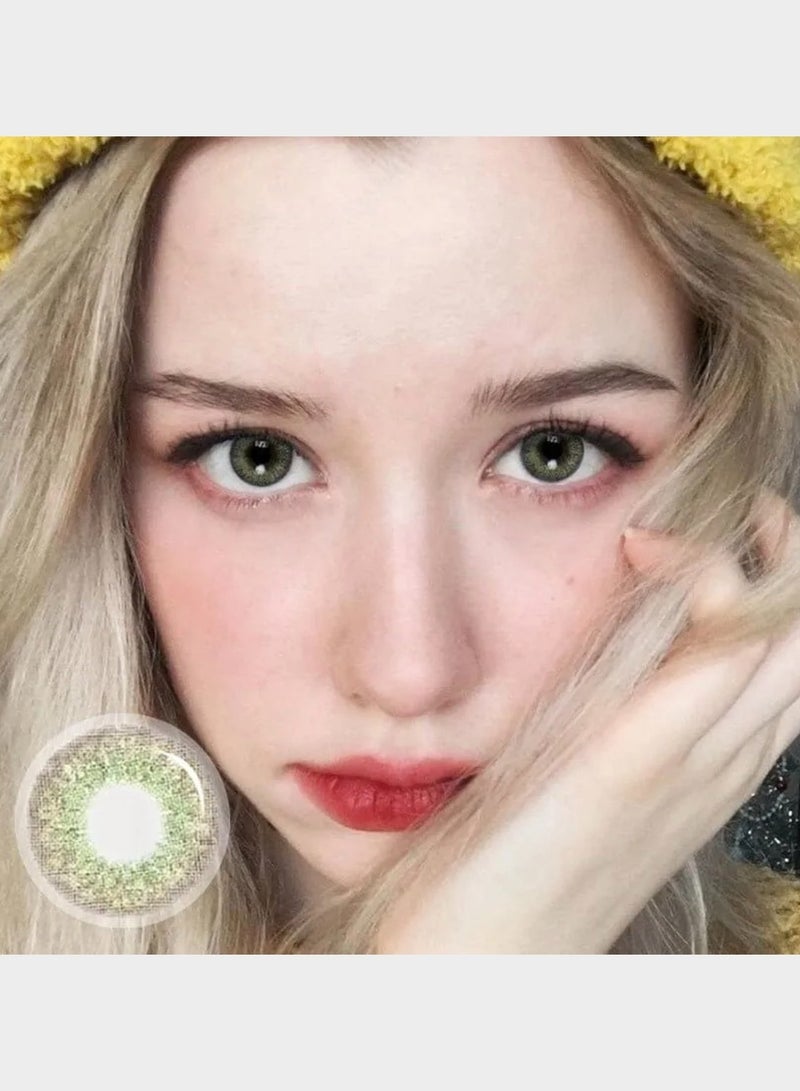 يونيبلينغ عدسات لاصقة ملونة بانفي الأخضر (سنوية) - Image 2