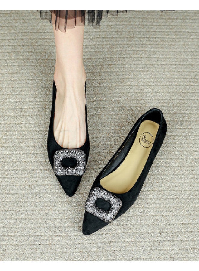 SAFIYA Saturday's 2025 New Spring/autumn Fashion Shoes, Versatile Pointed-toe Women's Flats, High-end Style Women's Shoes - Image 1