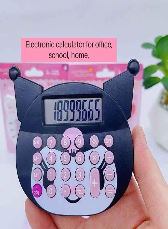 تارا13 آلة حاسبة TERA 13 للأطفال في المدرسة، 23 خطوة للتحقق والتصحيح، لوحة أمامية مميزة وشاشة/مفاتيح أكبر (قطعة واحدة)، آلة حاسبة للمكتب، آلة حاسبة رقمية للبنات (وردي وأسود) - Image 2