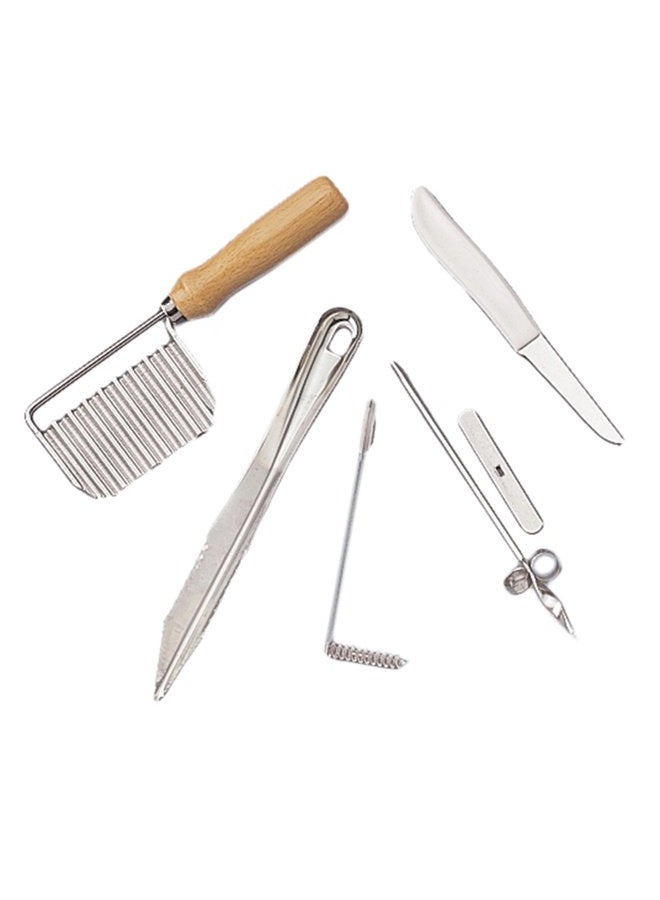 Fox Run Garnishing Set, Stainless Steel, 5-Piece - Image 1