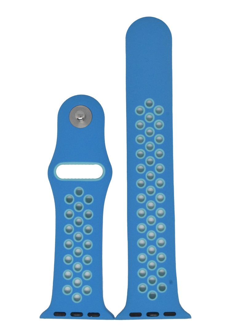 BORTONY Silicone Replacement Watch Strap For Apple Series 7/6/5 38/40mm - Image 2