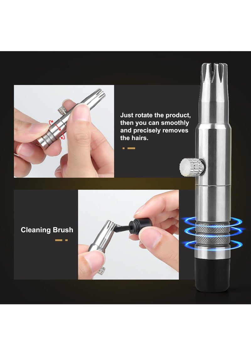 SYOSI Nose Hair Trimmer, Manual Nose Hair Trimmer, Professional Nose & Ear Hair Clipper, Stainless Steel Nose Hair Remover, Unisex, Battery-Free, Washable, Painless - Image 4