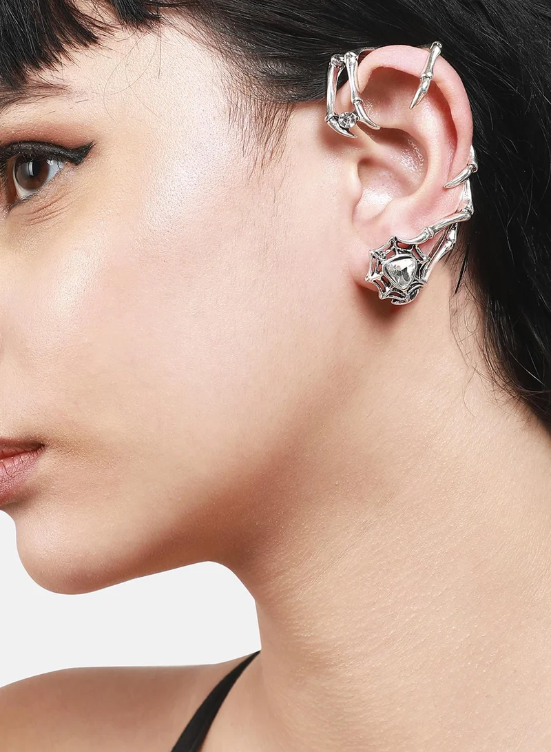 SOHI Edgy Spike Artificial Cuff Earring Jewellery