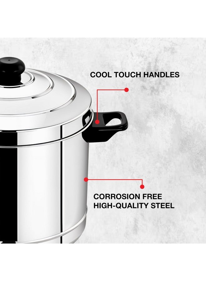 Thangam Stainless Steel Idli Maker 6 Plates 24 Idli Cooker, Large Non Stick Idly Cooker/Steamer, Silver (Silver(6 Plates)) - Image 5