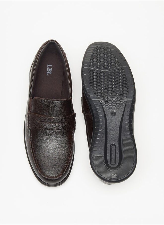 LBL by Shoexpress - Men's Solid Slip-On Loafers - Image 1
