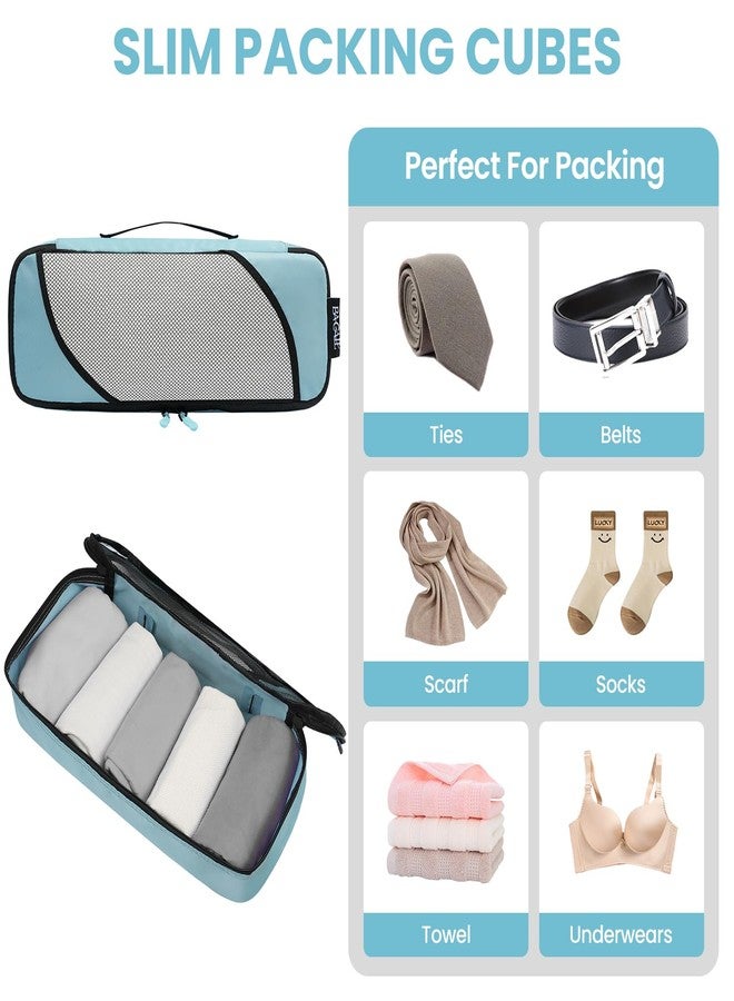 BAGAIL 6 Set Packing Cubes,Travel Luggage Packing Organizers, The Dusty Blue, 6 Set - Image 5