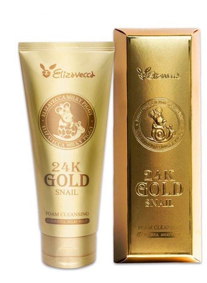 Elizavecca Milky Piggy Gold Snail Foam Cleansing, 6 Ounce