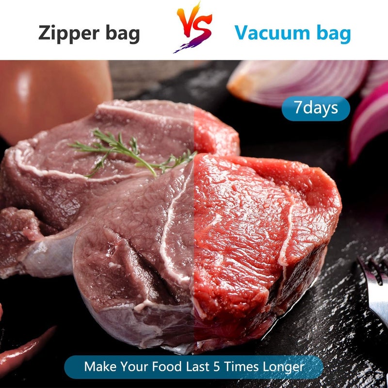 NETXE Vacuum Bags Food Vacuum Bags for Ready Food Vacuum Bags 17 25 Cm Freezer Bags Durable TearResistant BPAFree Reusable Vacuum Bags Pack Of 50 - Image 5