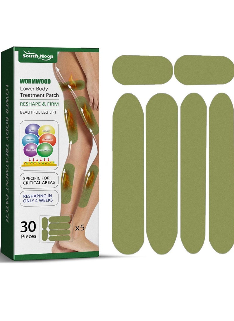 SOUTH MOON Herbal Cellulite Reduction Patches, Wormwood Leg Stickers, Shaping Beautiful Legs Tightening Leg Muscle Lifting Patch  - Image 1