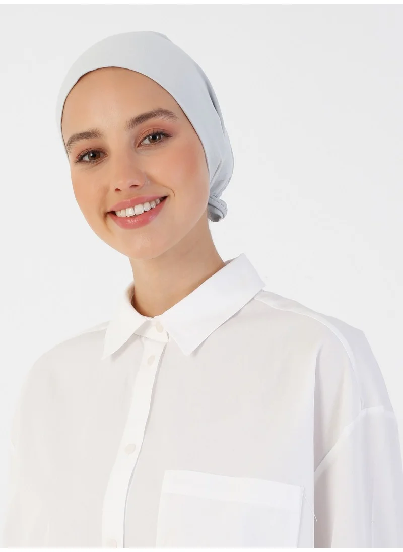 إيكاردين Cotton Wide Size Bonnet - Light Grey -