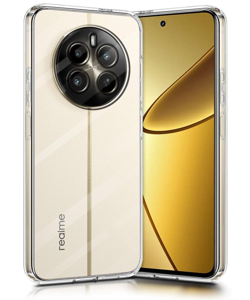 Nishtech for Realme 12 Pro, 12 pro Plus 5G Premium Transparent Hybrid Soft Slim Dust Proof Back Case Cover with Camera Protection - Image 1