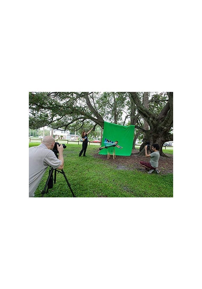 Westcott 130 9 x 10 Feet Green Screen Backdrop - Wrinkle Resistant and Machine Washable - Image 2