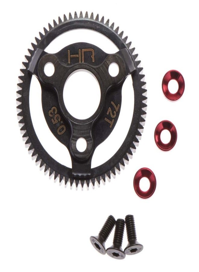 Hot Racing STE872 TG Red Steel Spur Gear 72T 48P