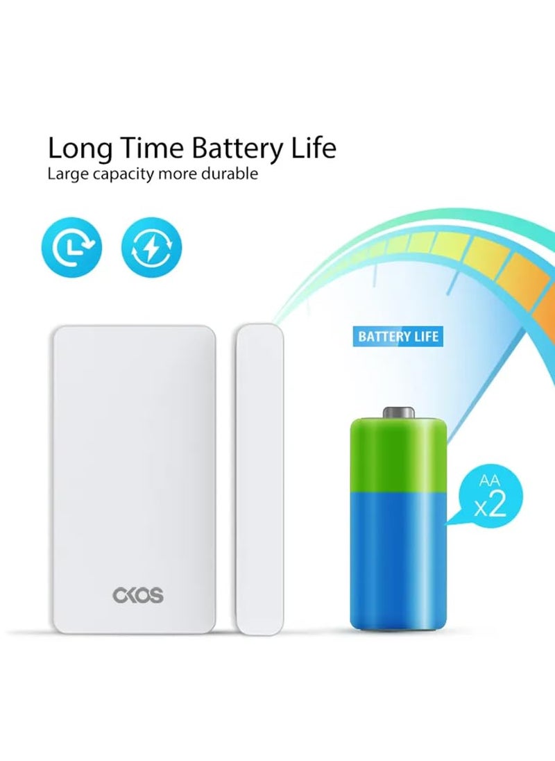 Okos Okos 24GHz WiFi Door Security Sensor Real time Monitor Long Battery Life Alexa Google Assistant for Home School Office Warehouse Lockers  - Image 3