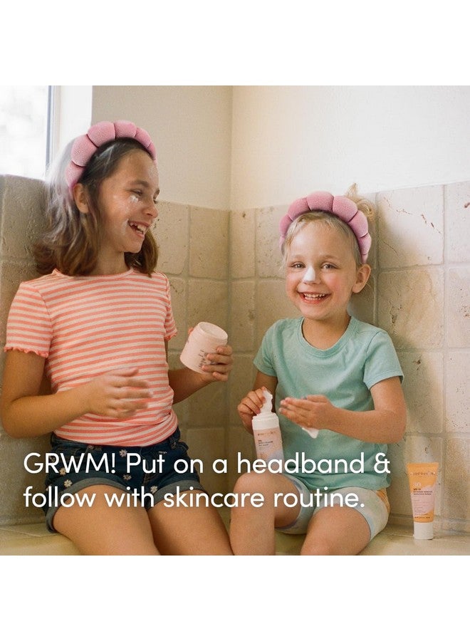 إيفردين مجموعة "صباح سعيد للأطفال" مع عصابة رأس سبا للبنات: مجموعة عناية ببشرة الأطفال نظيفة ونباتية | غسول وجه للأطفال + كريم وجه معدني بعامل حماية من الشمس 20 | غير سام | عناية سهلة الاستخدام ببشرة الأطفال - Image 5
