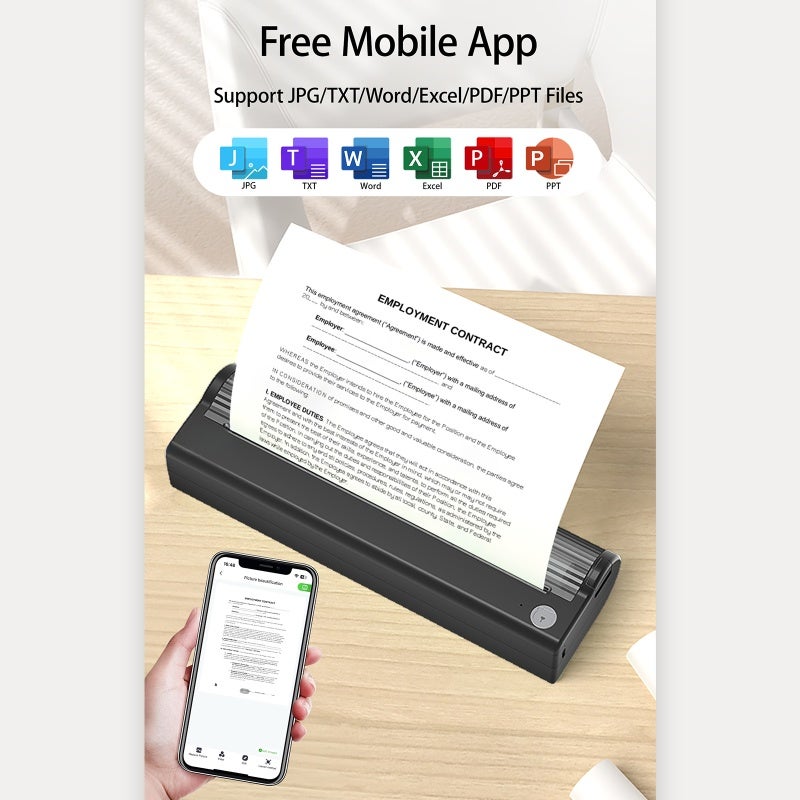 ورق حراري لليدات: لفة قياسات 210×30 مم وطول 7.45 متر - مع وظيفة التسطيح لطابعة PeriPage P80، ورق حراري متين ومقاوم للزيت للطباعة في المكتب والدراسة والملاحظات والصور - Image 5