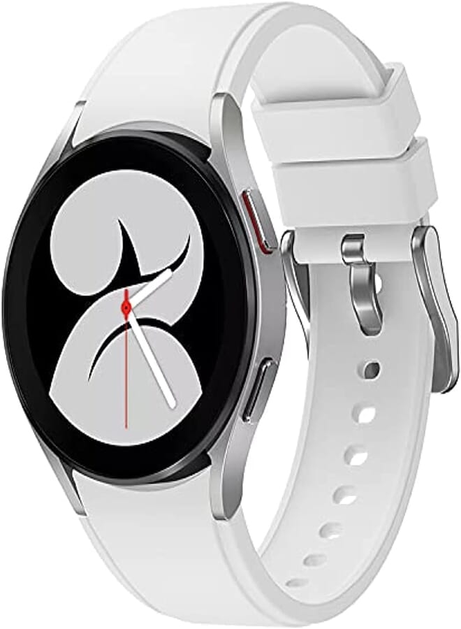 AWINNER Bands Compatible with SAMSUNG Galaxy Watch 4 Band, Adjustable Silicone Sport Watch Band Replacement Strap for Galaxy Watch4 Classic 46mm/Classic 42mm, Galaxy 4 40mm/44mm Men Women (White)