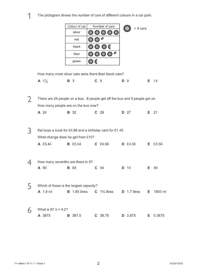 11+ GL Maths Practice Papers: Ages 10-11 - Pack 1 (with Parents' Guide & Online Edition) - Image 4