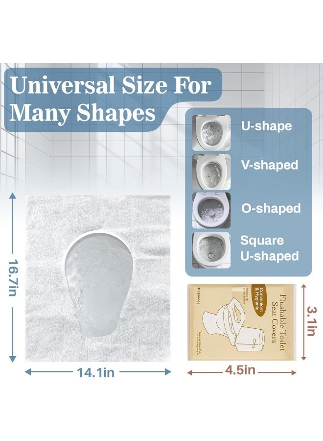 Toilet Seat Covers Disposable Flushable - 30 PCS Portable Travel Toilet Seat Cover, Individually Wrapped Potty Training Covers for Women, Mini Purse Size for Airplane Hotel Camping Bathroom - Image 2