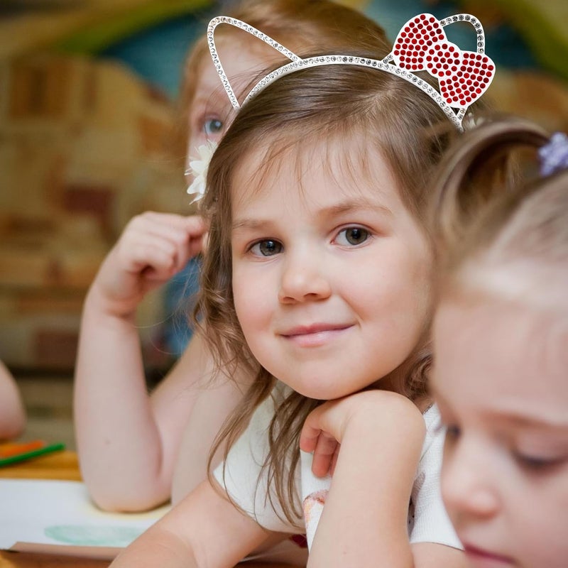 Chanaco Kitty Ears Headbands Cat Party Favors Birthday Decorations - Image 4