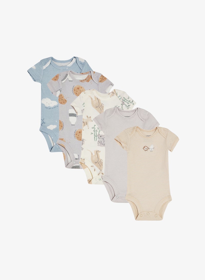 carter's Infant 5 Pack Of Printed Bodysuit - Image 1