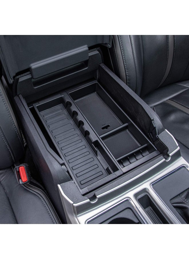 Generic - Pimcar Compatible With Ford 2015 2020 F150 2017 2022 F250 F350 F450 2018 2022 Expedition Center Console Organizer Insert Tray Pallet Storage Accessories Work Great With The Factory Tray One Tray - Image 1