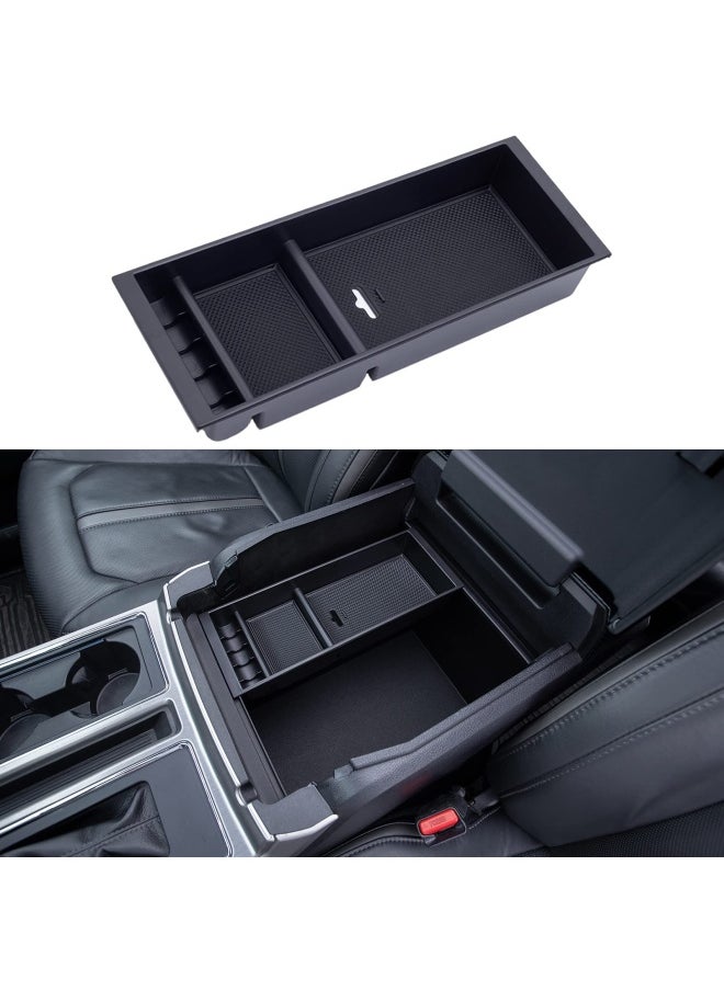 Generic - Pimcar Compatible With Ford 2015 2020 F150 2017 2022 F250 F350 F450 2018 2022 Expedition Center Console Organizer Insert Tray Pallet Storage Accessories Work Great With The Factory Tray One Tray - Image 1